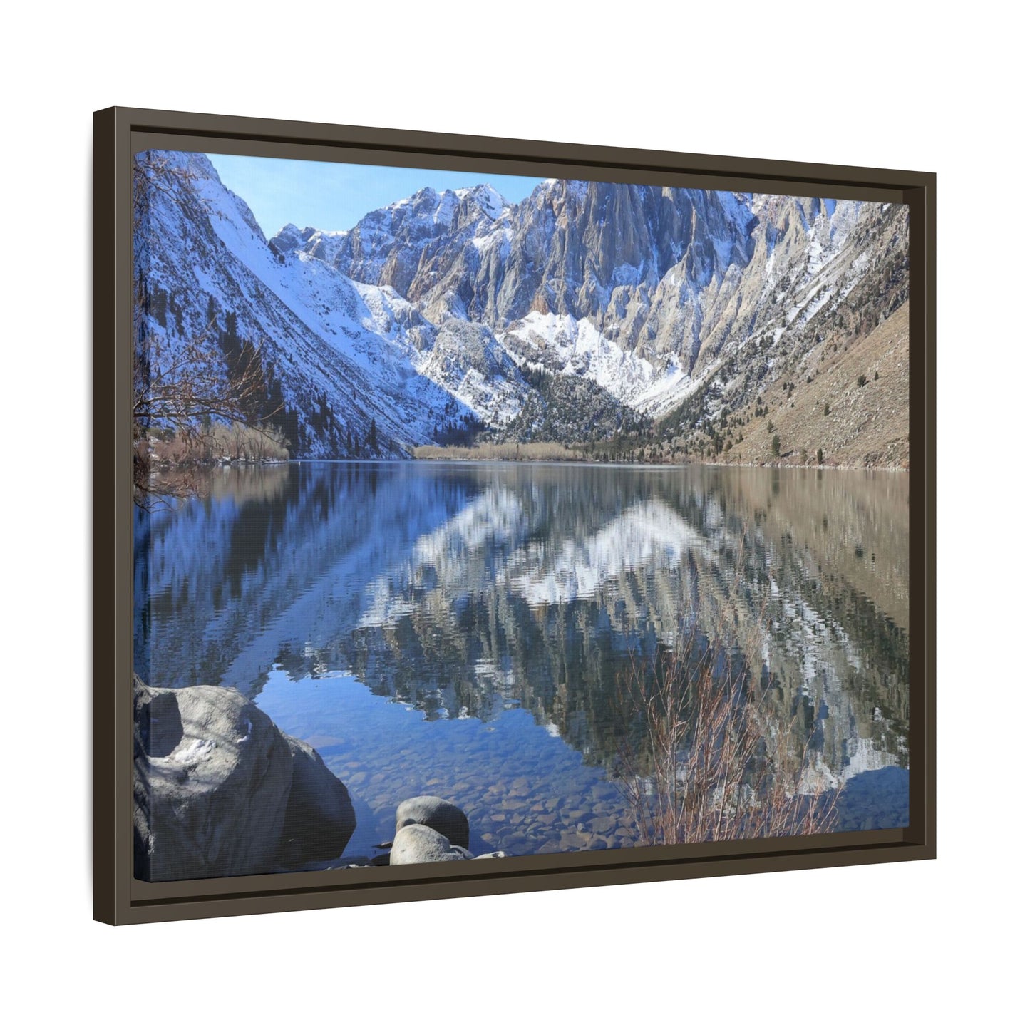 Reflections of Stillness - Unique Stretched Canvas Wall Art