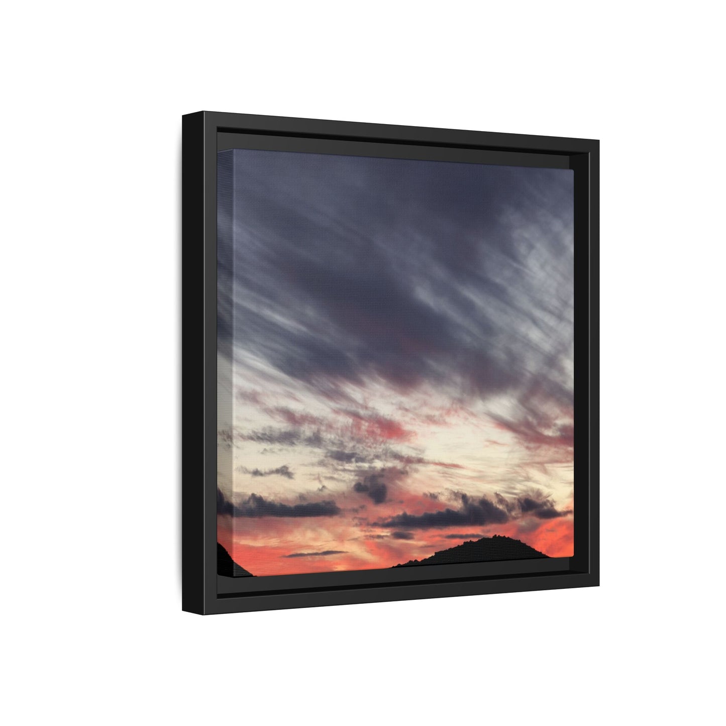Fiery Sky at Dusk - Unique Stretched Canvas Wall Art - Art By Earth