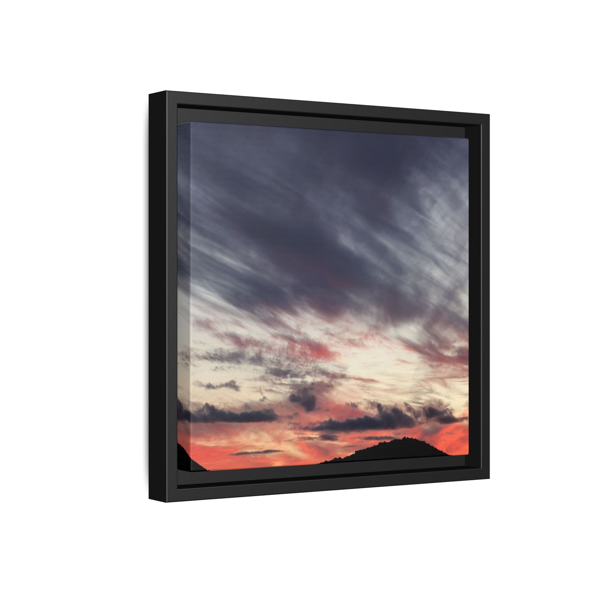 Fiery Sky at Dusk - Unique Stretched Canvas Wall Art - Art By Earth