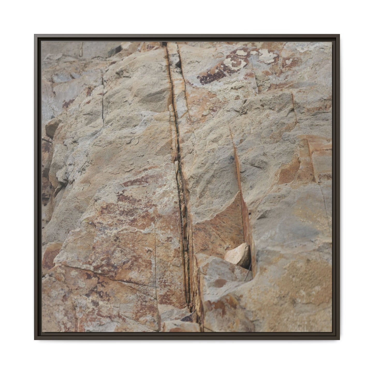 Sedimentary Symphony - Unique Stretched Canvas Wall Art - Art By Earth