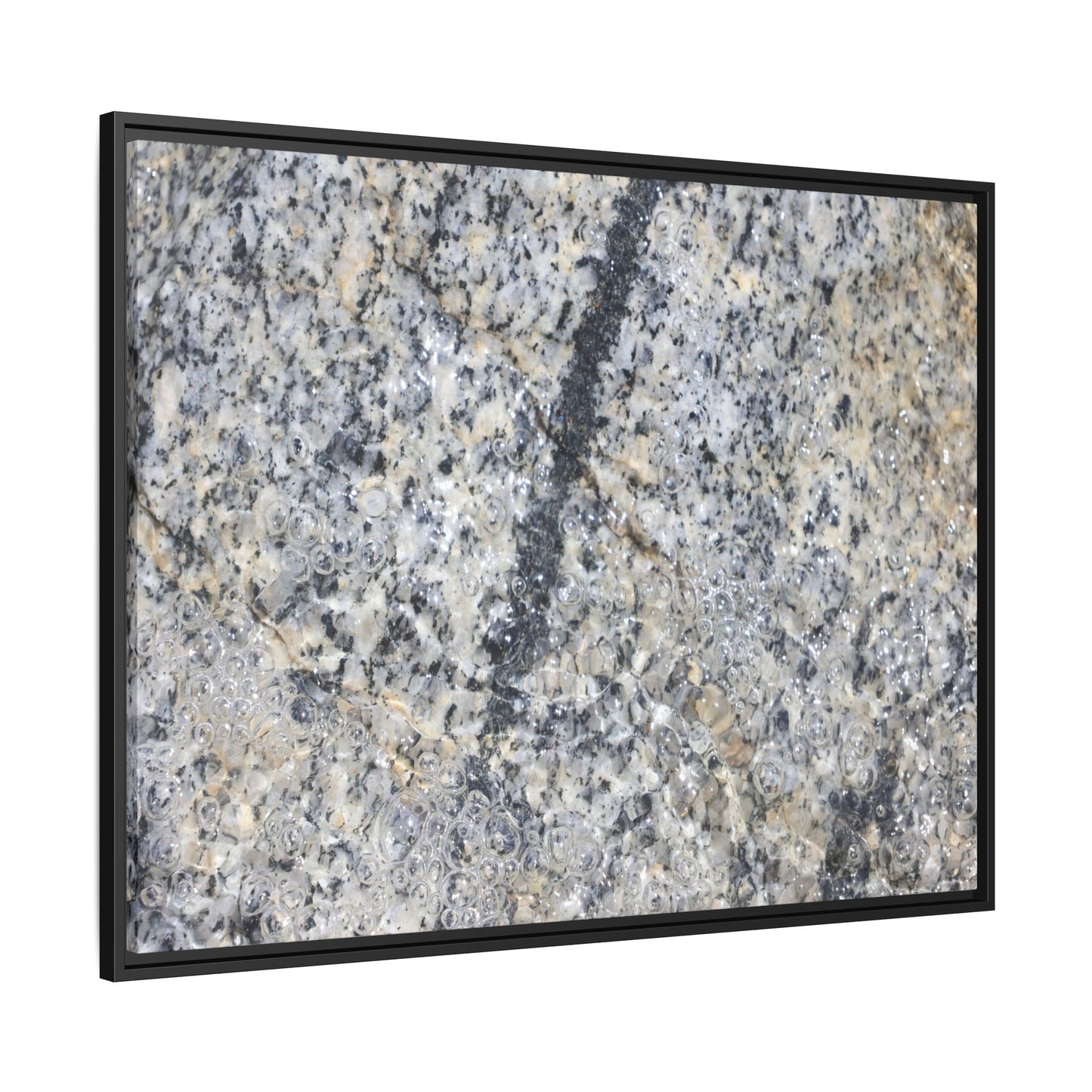 Granite Bubbles - Unique Stretched Canvas Wall Art - Art By Earth