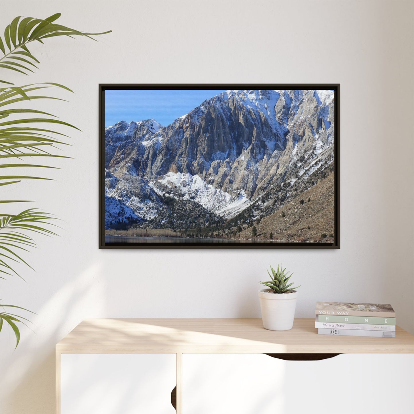 Frozen Reflection - Unique Stretched Canvas Wall Art