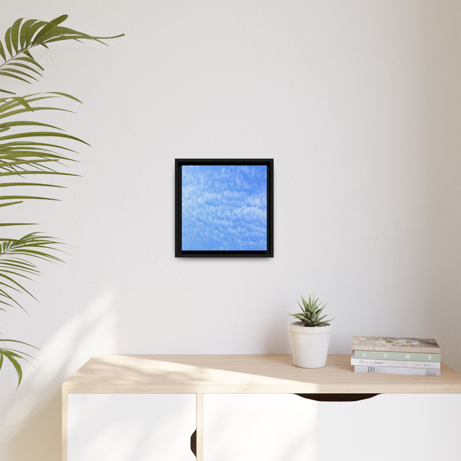 Wispy Blue Dreams - Unique Stretched Canvas Wall Art - Art By Earth