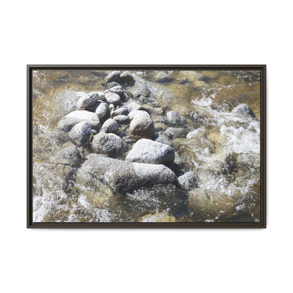Mountain Stream Flow - Unique Stretched Canvas Wall Art - Art By Earth