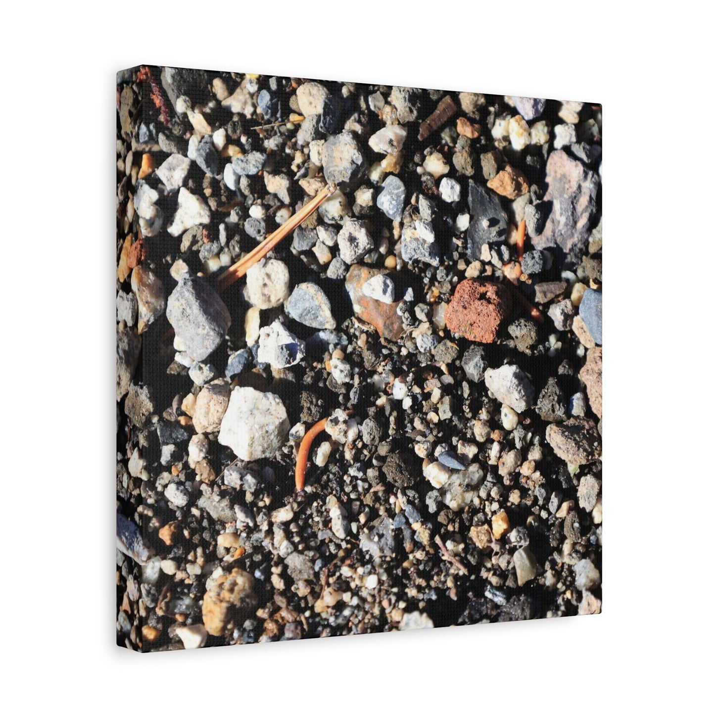 Scattered Stones - Unique Frameless Canvas Wall Art
