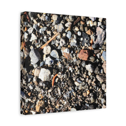 Scattered Stones - Unique Frameless Canvas Wall Art