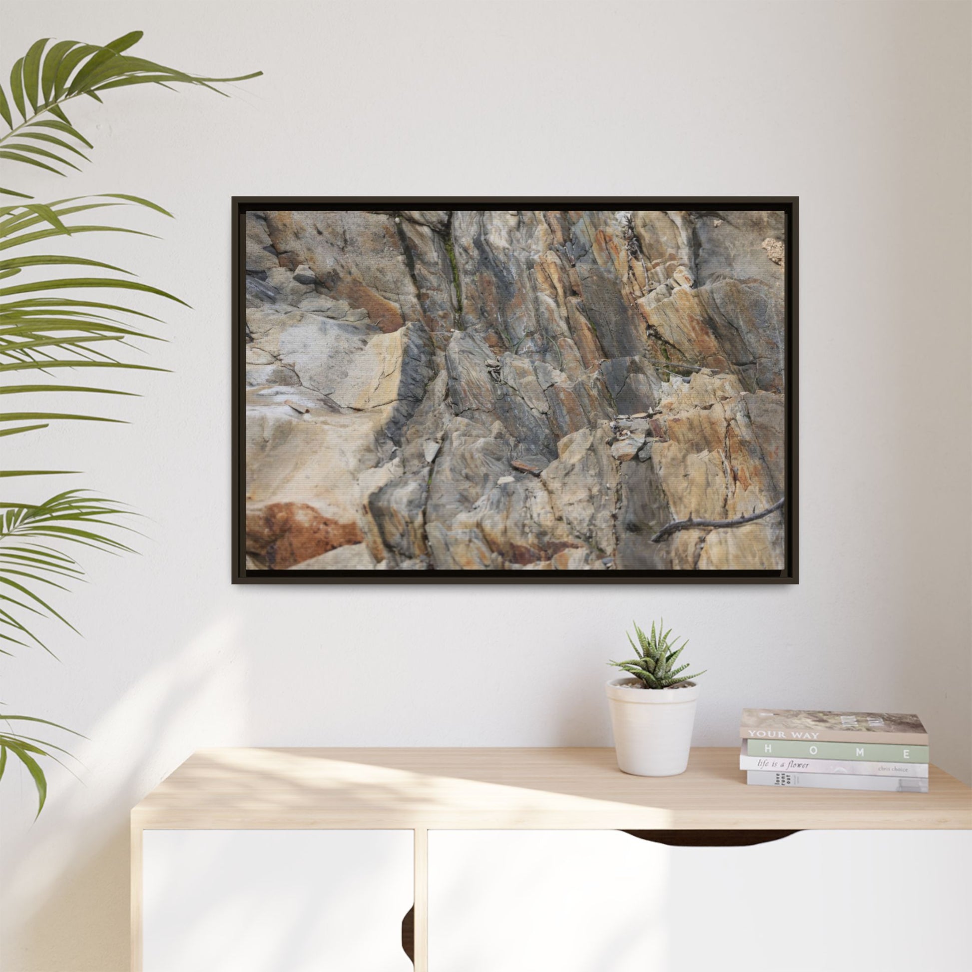Stone's Silent Symphony - Unique Stretched Canvas Wall Art - Art By Earth