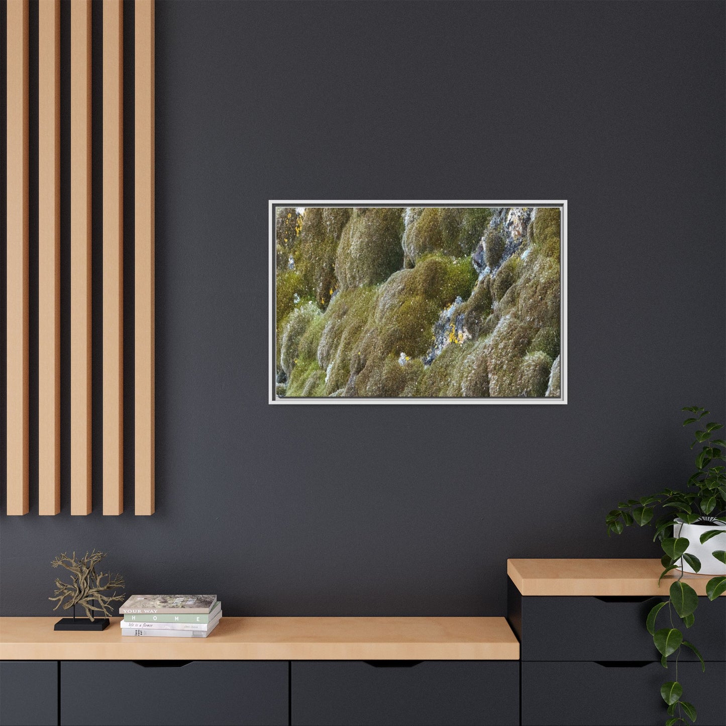 Moss Symphony - Unique Stretched Canvas Wall Art