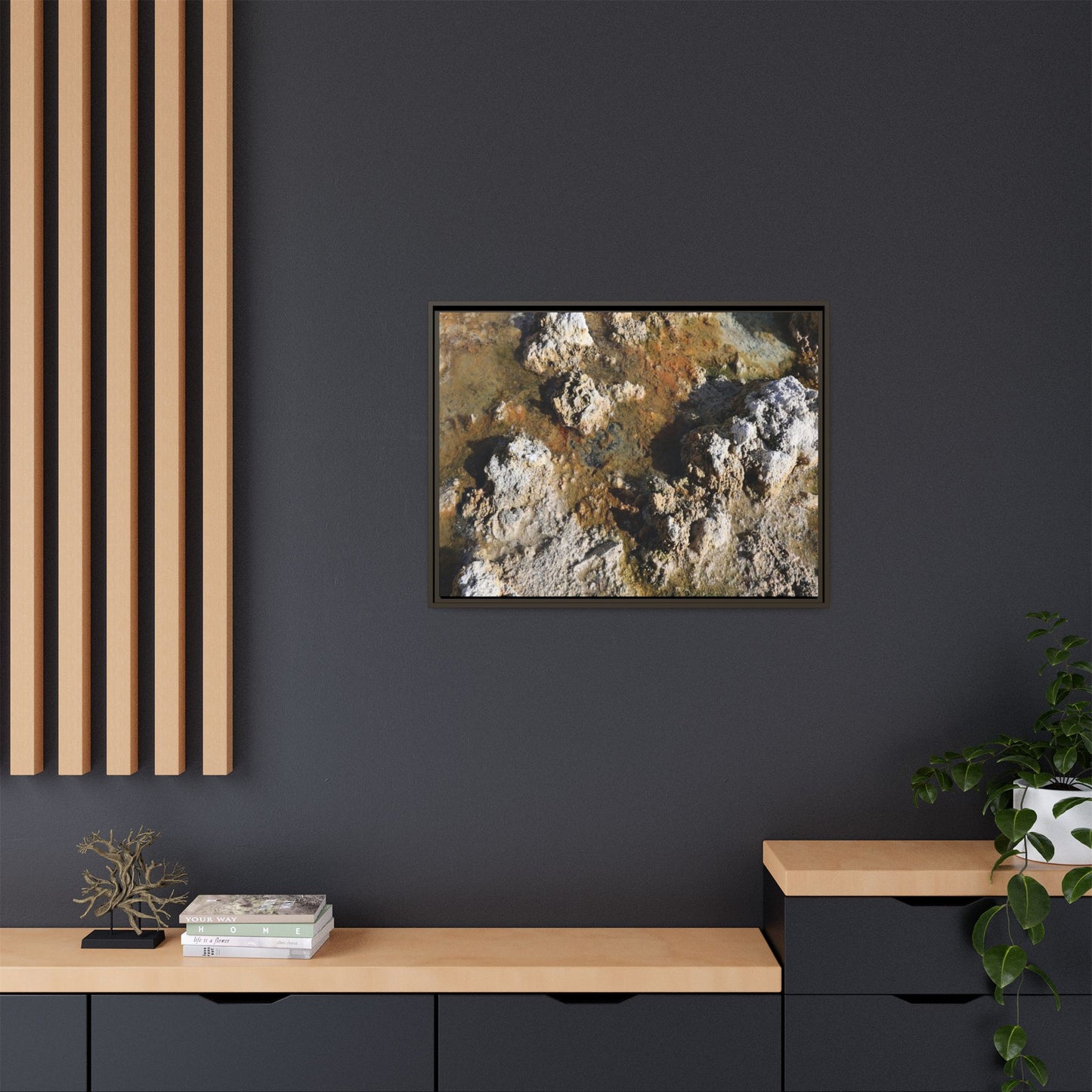 Textural Metamorphosis - Unique Stretched Canvas Wall Art