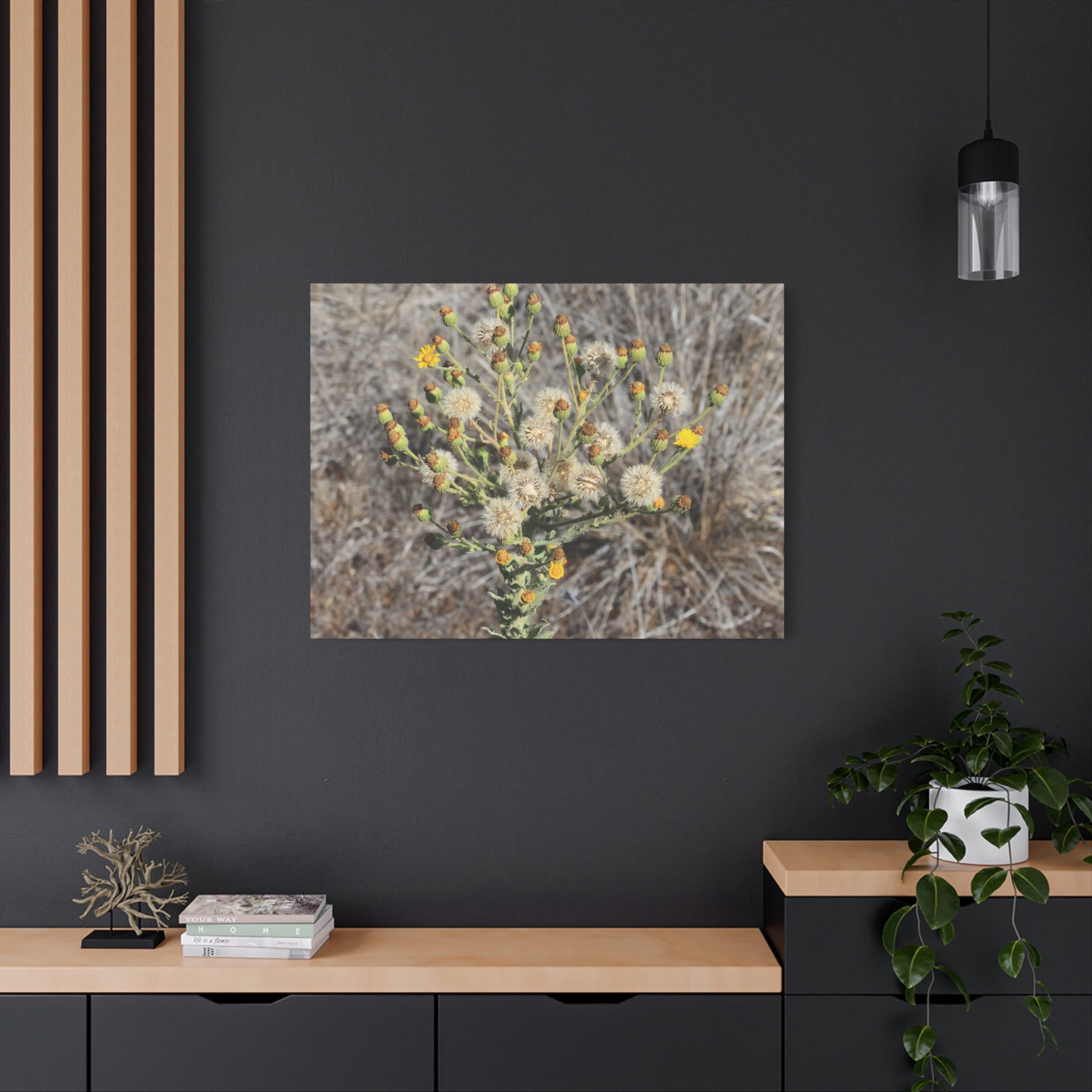 Whispers of the Dry Meadow - Unique Stretched Canvas Wall Art - Art By Earth
