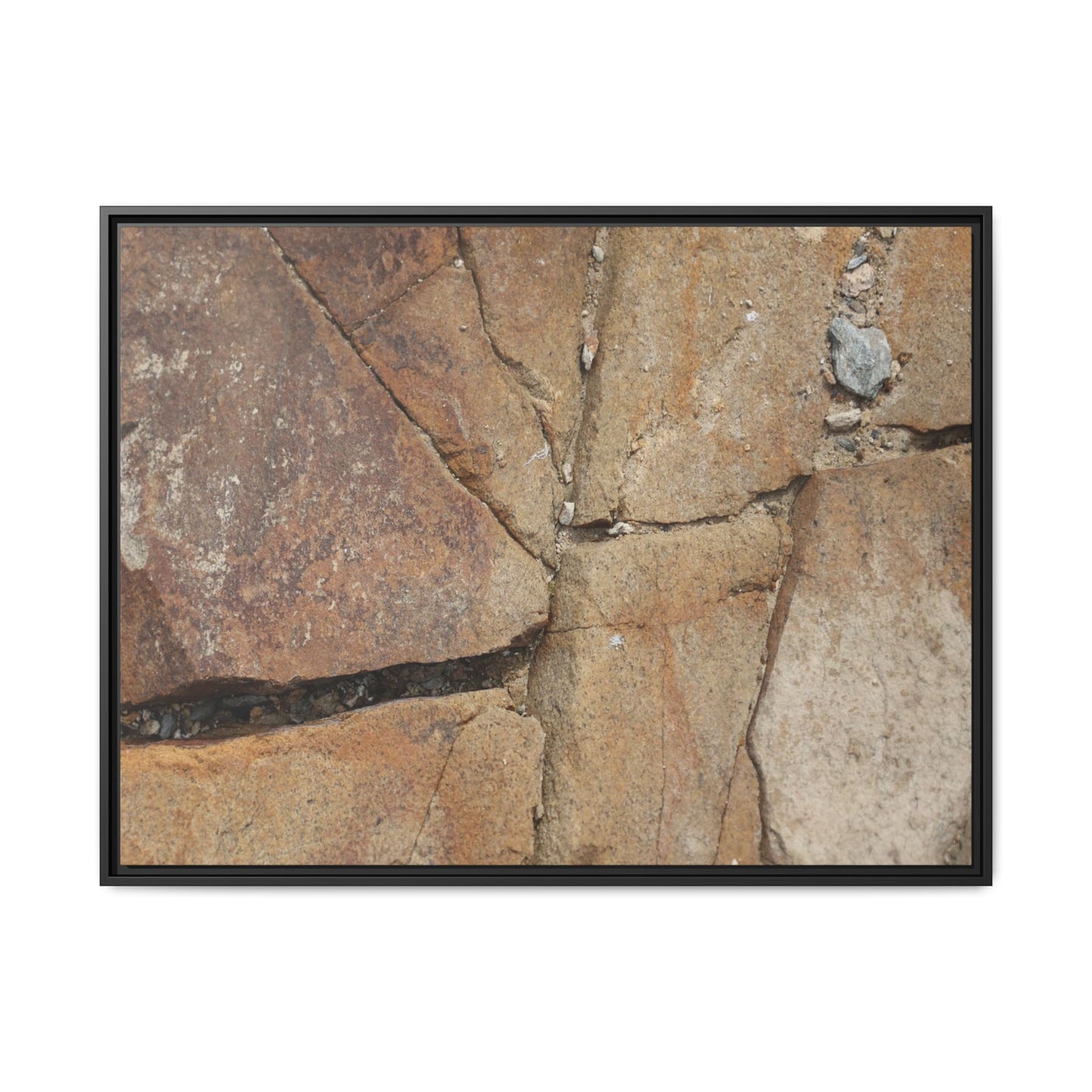 Rusty Crevices - Unique Stretched Canvas Wall Art - Art By Earth