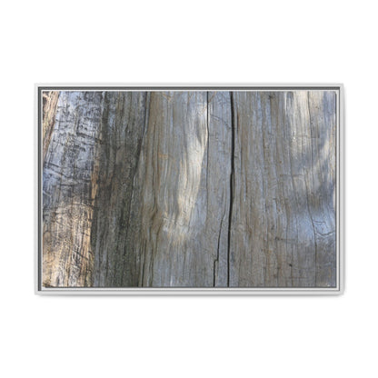 Cracked Timber Texture - Unique Stretched Canvas Wall Art