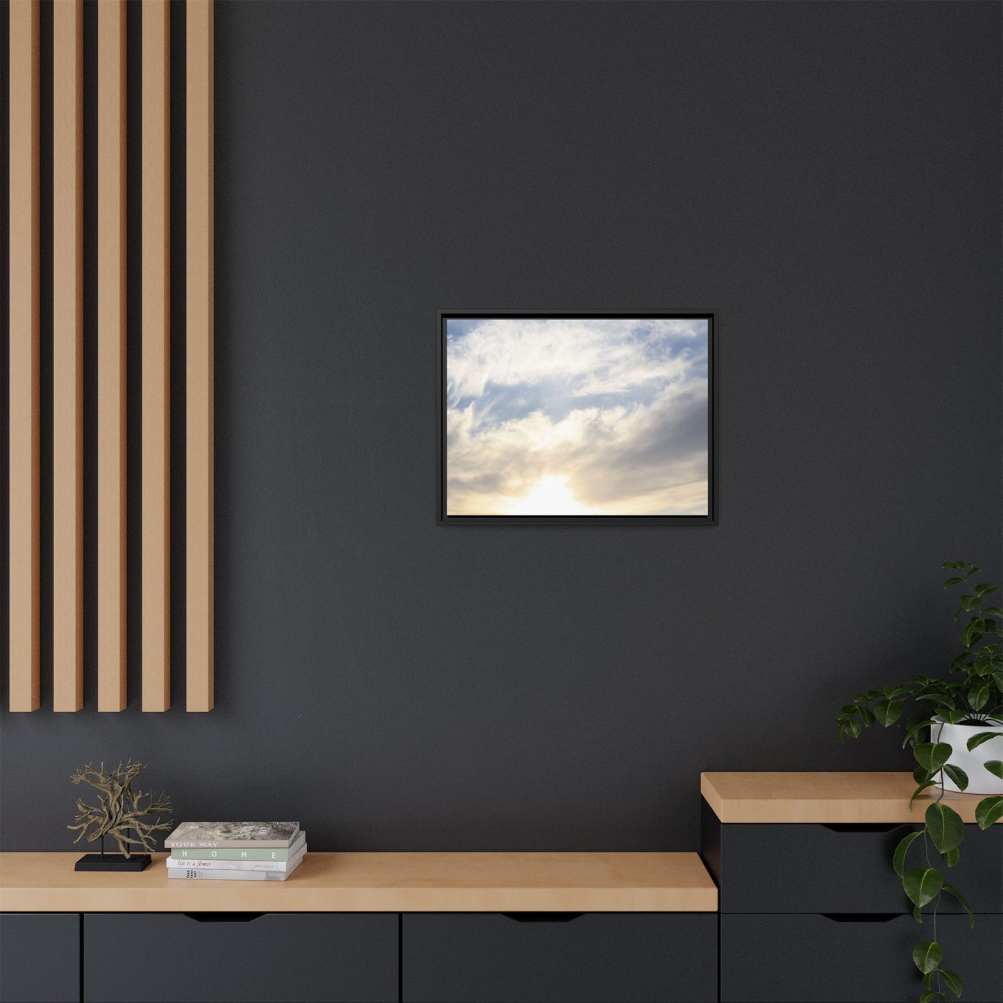 Sky's Ethereal Whisper - Unique Stretched Canvas Wall Art - Art By Earth