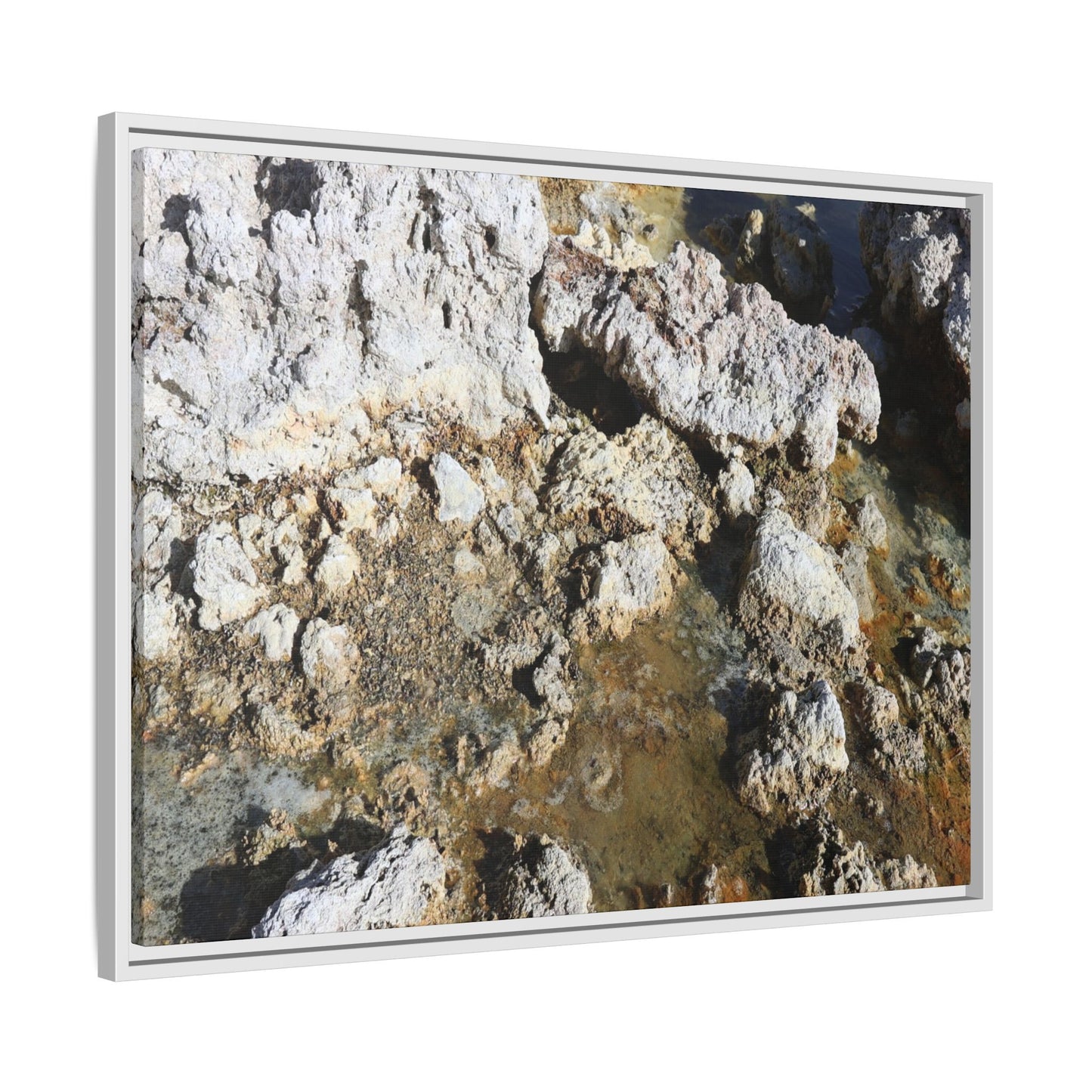 Strata of Silence - Unique Stretched Canvas Wall Art