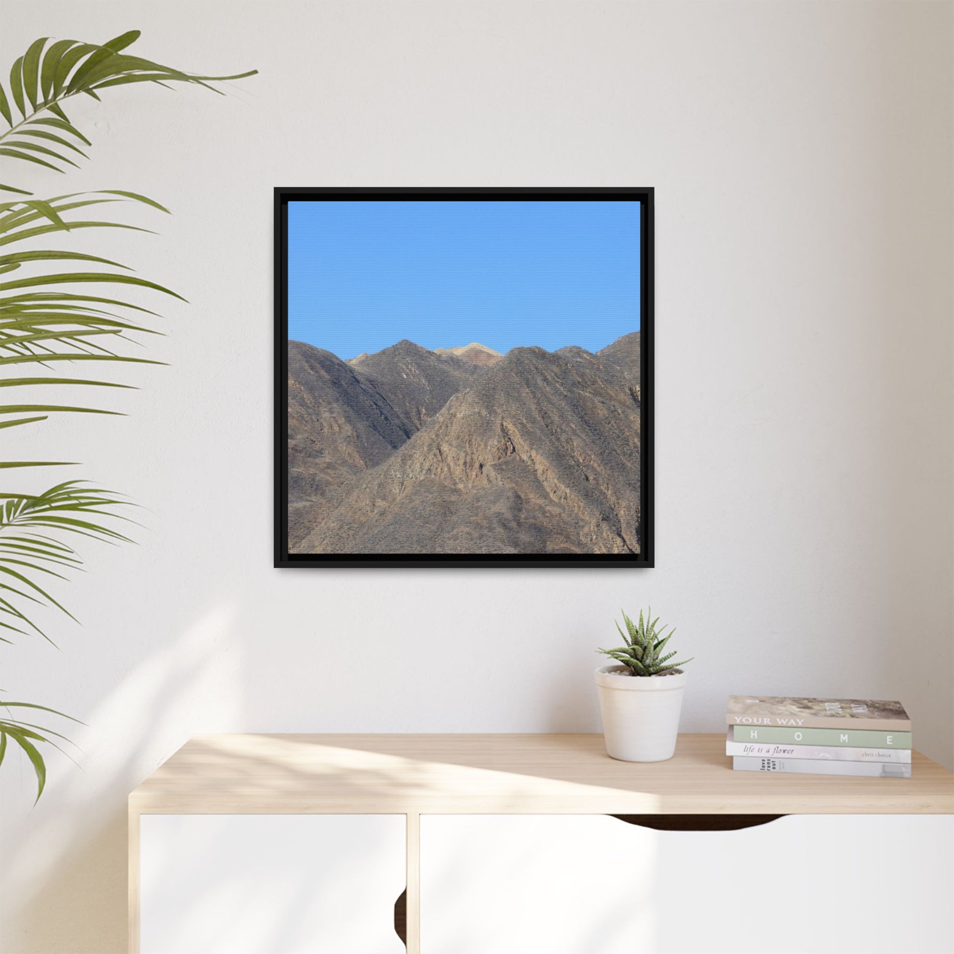 Echoes of Barren Peaks - Unique Stretched Canvas Wall Art - Art By Earth