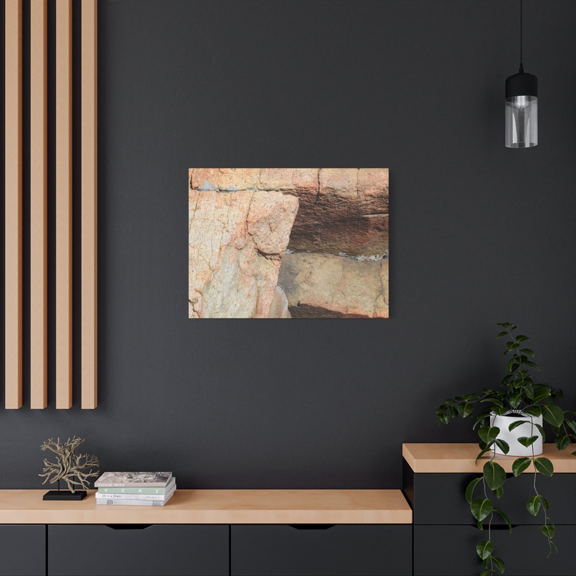 Layered Echoes - Unique Frameless Canvas Wall Art - Art By Earth