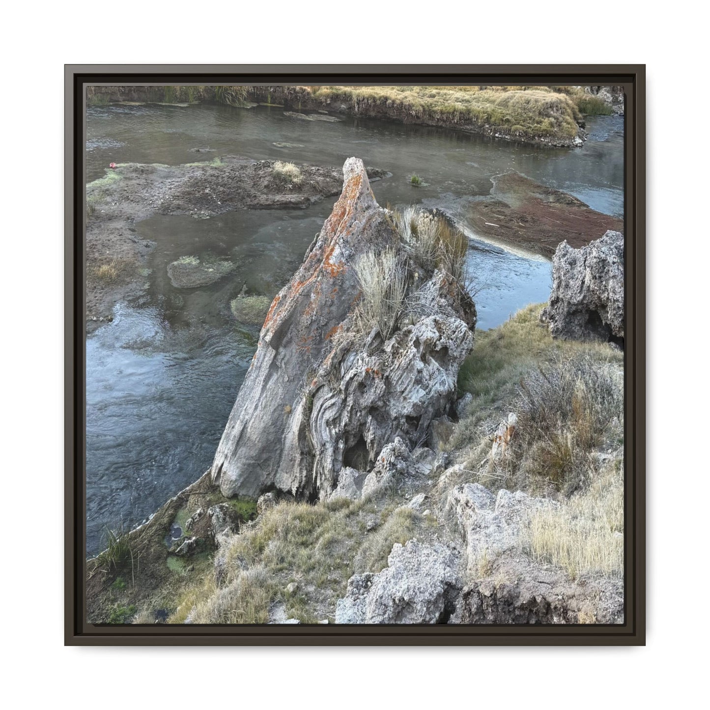 Carved by Water - Unique Stretched Canvas Wall Art