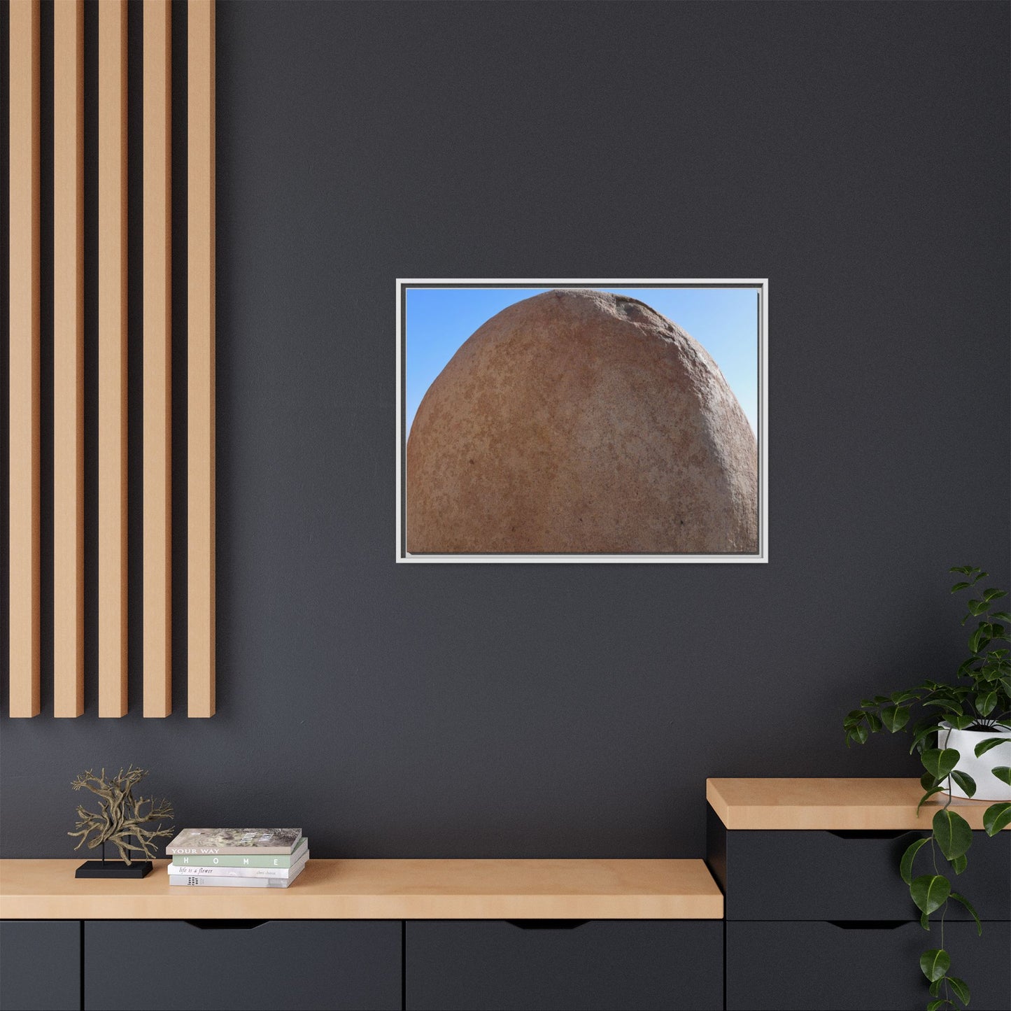 Stone Sphere - Unique Stretched Canvas Wall Art - Art By Earth