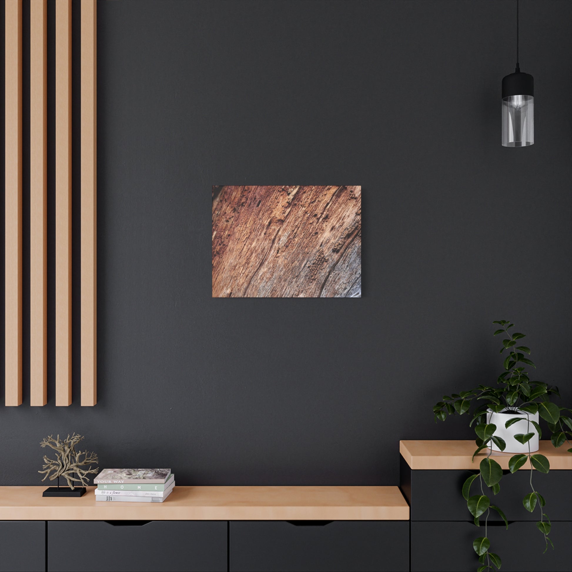 Natural Wood Grain - Unique Frameless Canvas Wall Art - Art By Earth