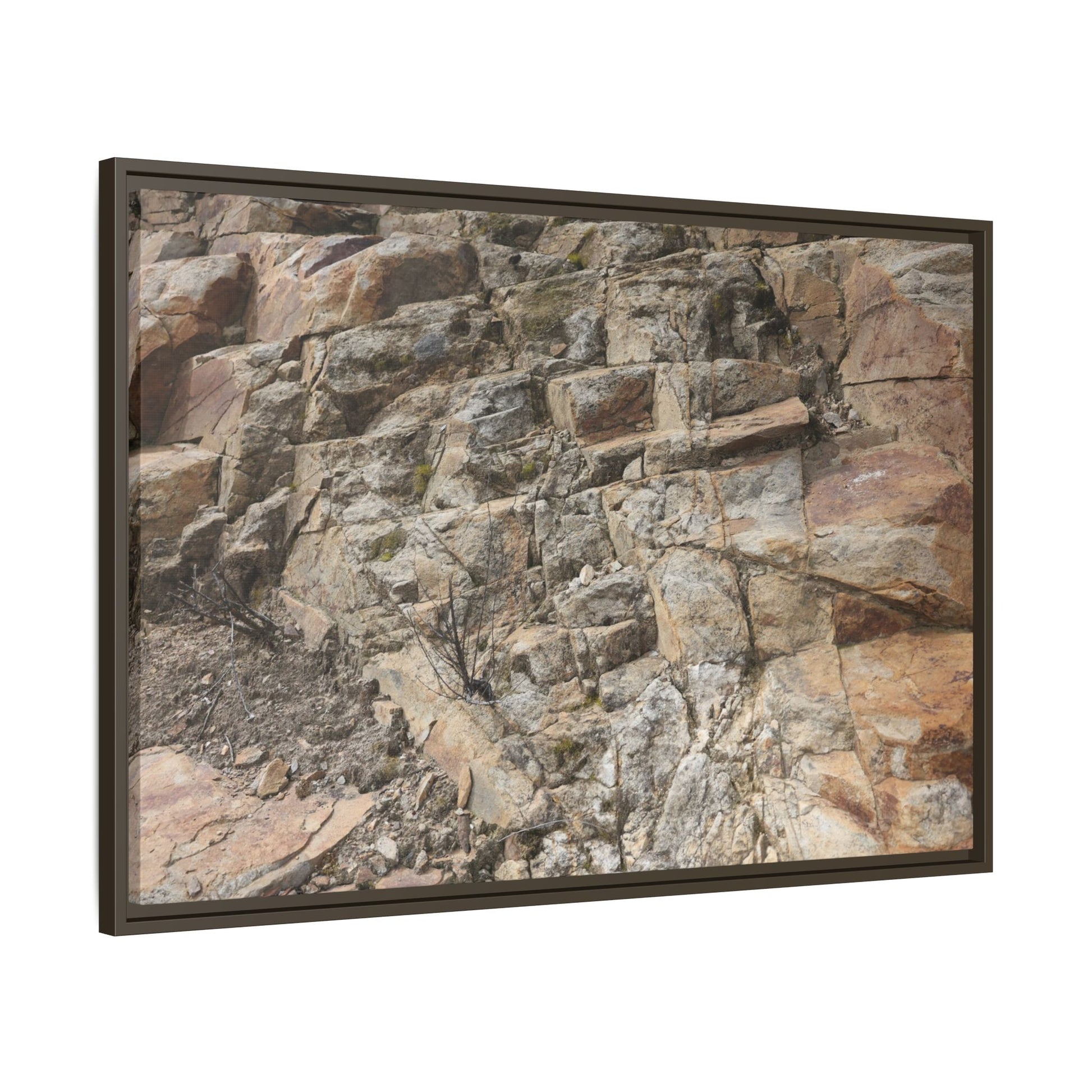 Stone's Silent Story - Unique Stretched Canvas Wall Art - Art By Earth