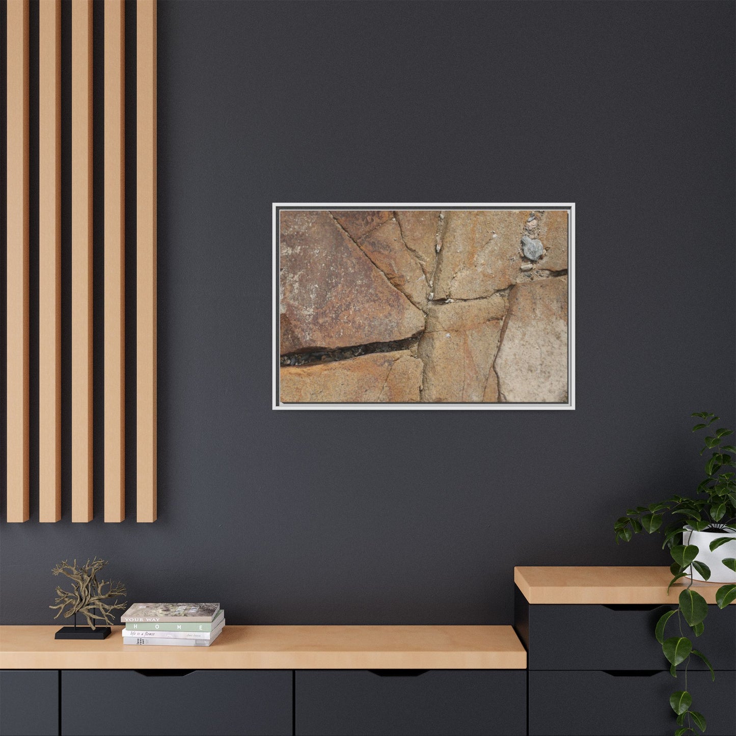 Rusty Crevices - Unique Stretched Canvas Wall Art - Art By Earth