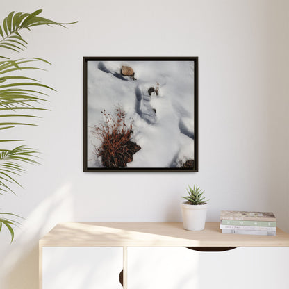 Frostbound Whispers - Unique Stretched Canvas Wall Art