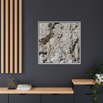 Weathered Stone Whispers - Unique Stretched Canvas Wall Art