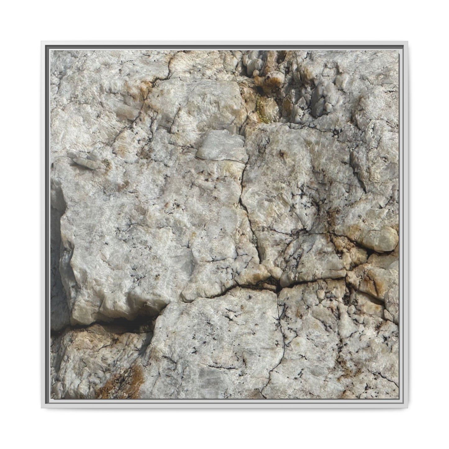 Weathered Limestone Formation - Unique Stretched Canvas Wall Art - Art By Earth