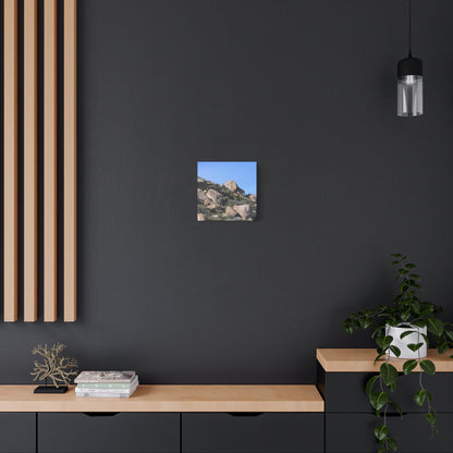 Desert Boulder Formation - Unique Frameless Canvas Wall Art - Art By Earth