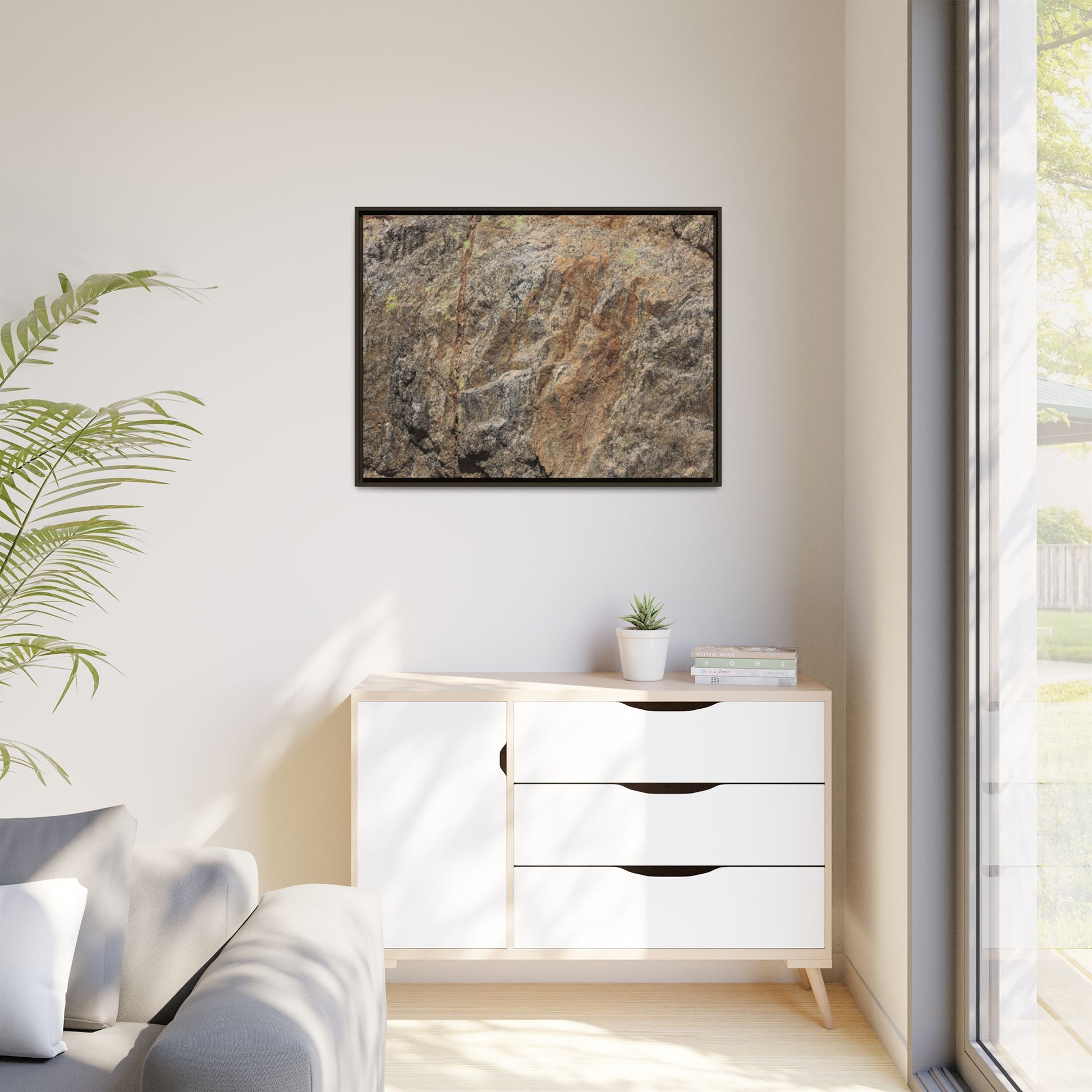 Weathered Rock Formation - Unique Stretched Canvas Wall Art - Art By Earth