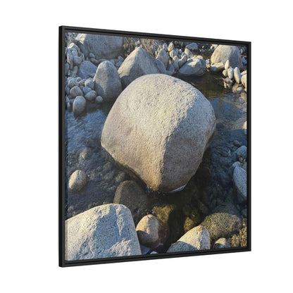 Rocky Riverbed - Unique Stretched Canvas Wall Art - Art By Earth