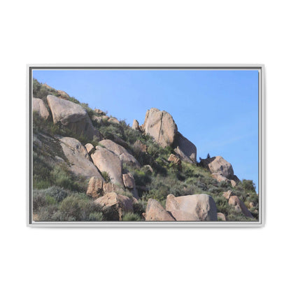 Ancient Boulders in Arid Landscape - Unique Stretched Canvas Wall Art - Art By Earth