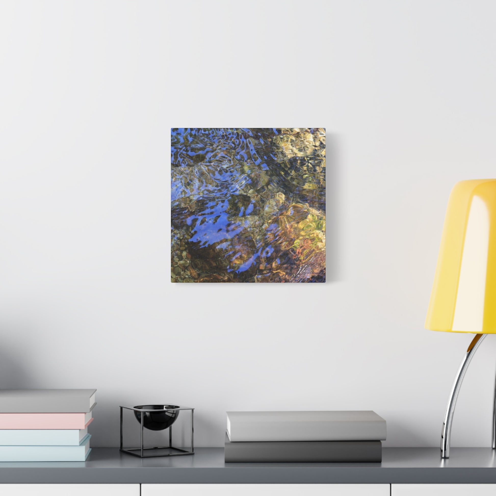 Azure Fragments - Unique Frameless Canvas Wall Art - Art By Earth