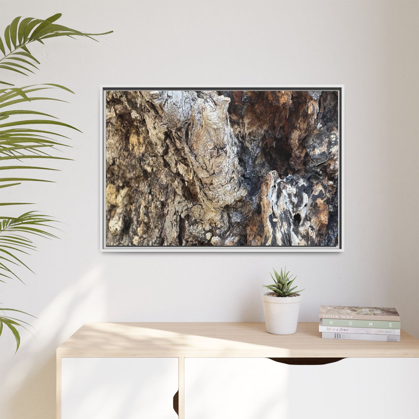 Ancient Tree Texture - Unique Stretched Canvas Wall Art - Art By Earth