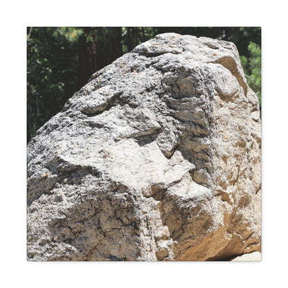 Stone of Solitude - Unique Frameless Canvas Wall Art - Art By Earth