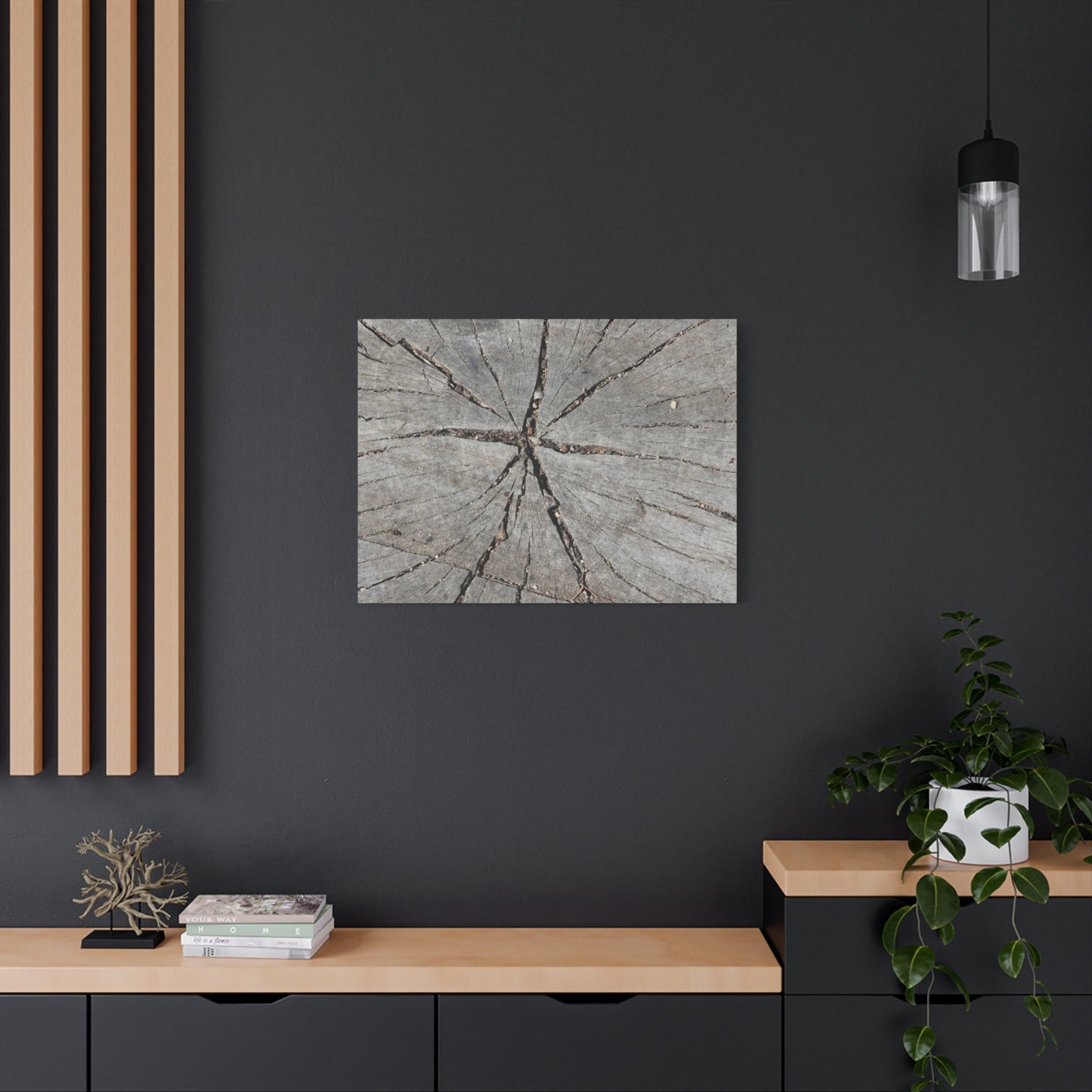 Cracked Chronicle - Unique Frameless Canvas Wall Art - Art By Earth