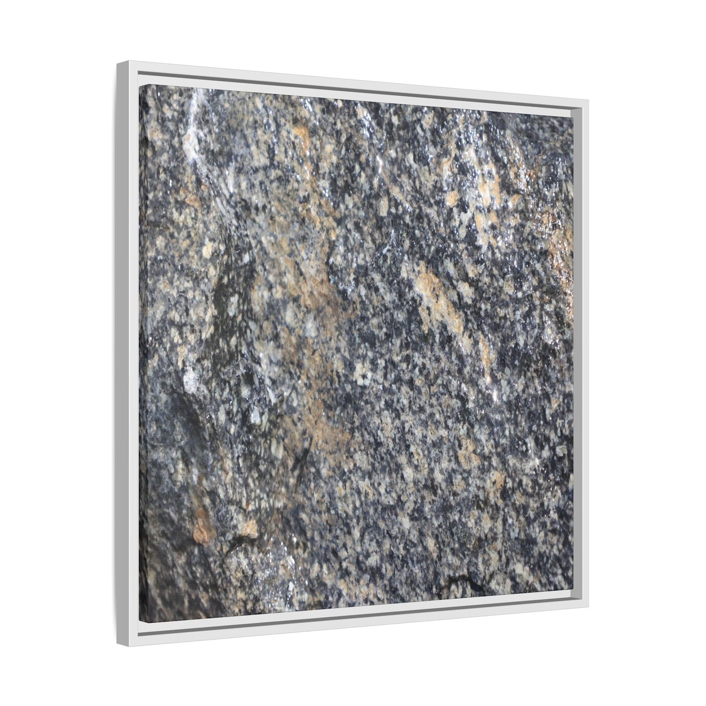 Crystalline Echoes - Unique Stretched Canvas Wall Art - Art By Earth