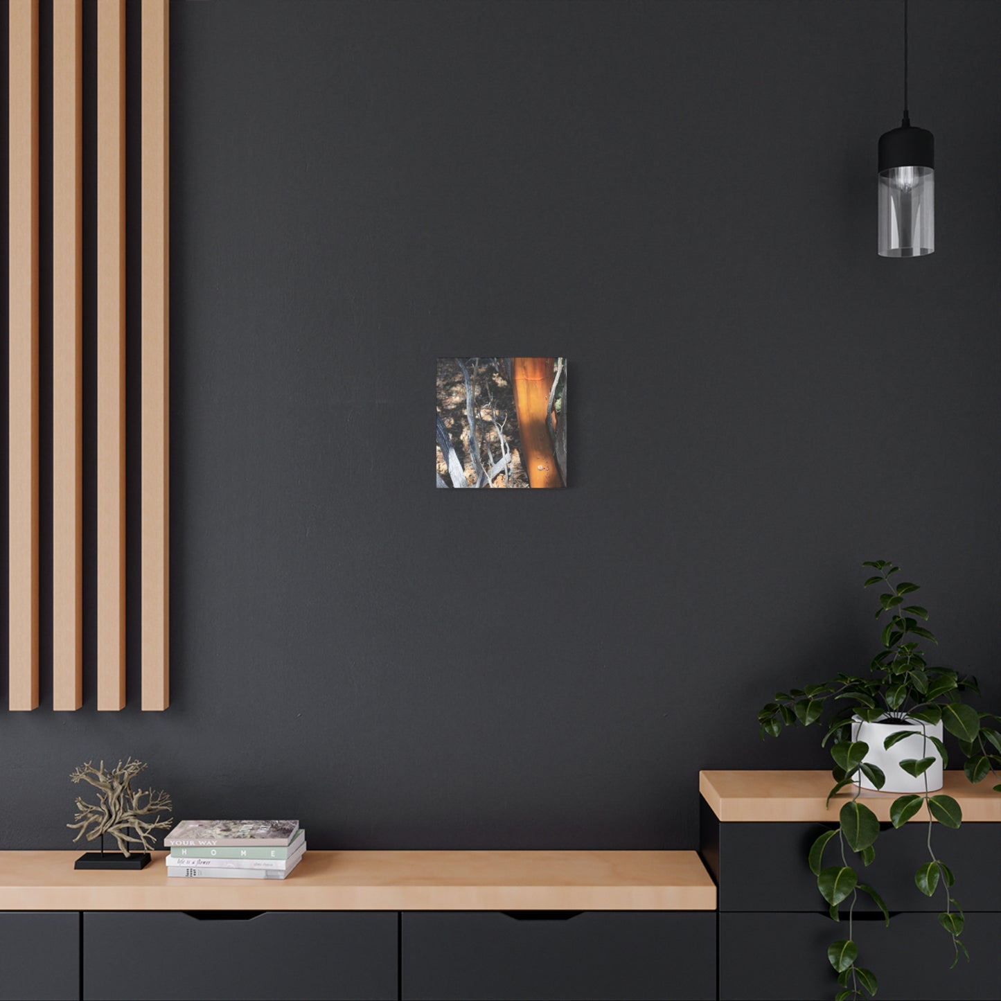 Burnt Forest Remnants - Unique Frameless Canvas Wall Art