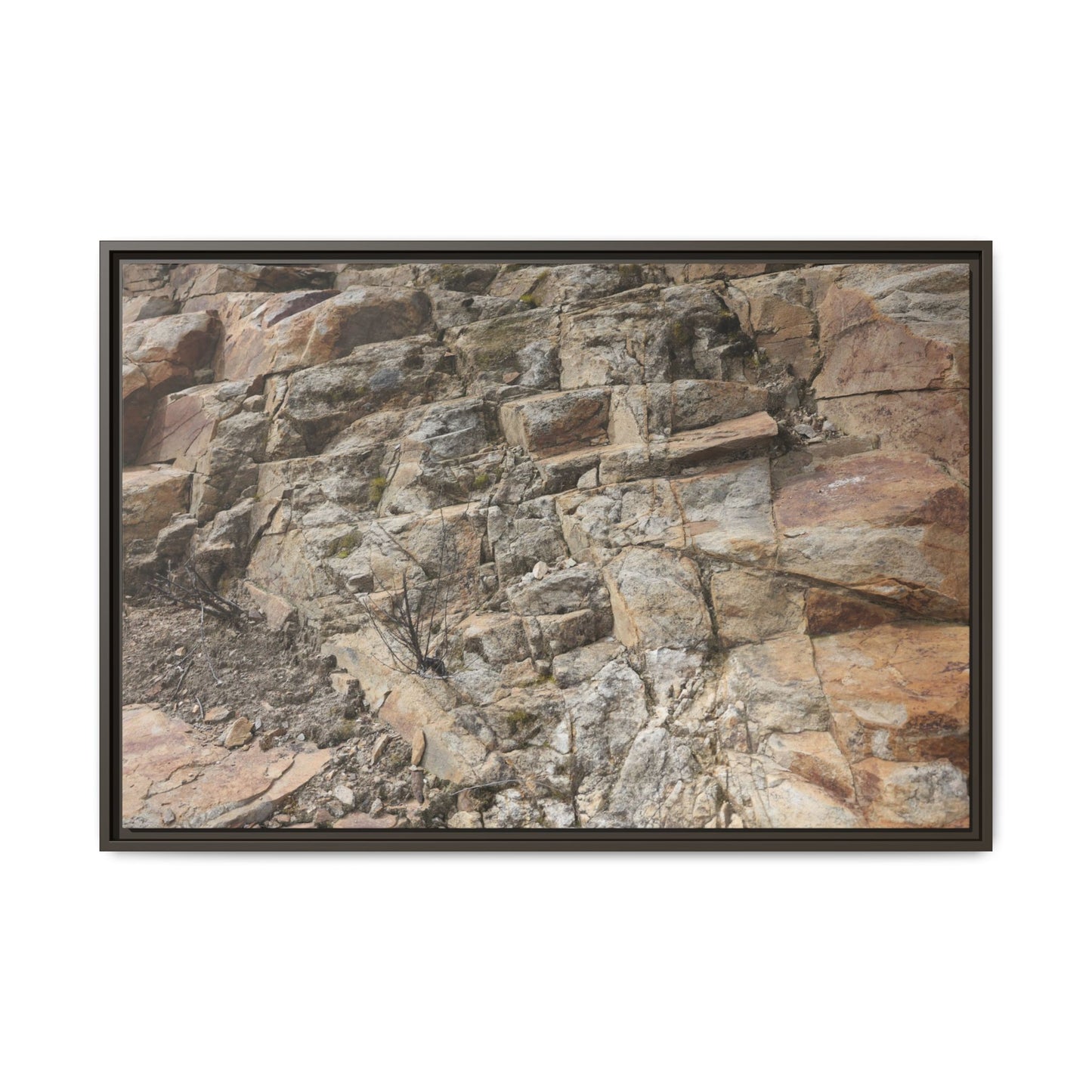 Stone's Silent Story - Unique Stretched Canvas Wall Art - Art By Earth