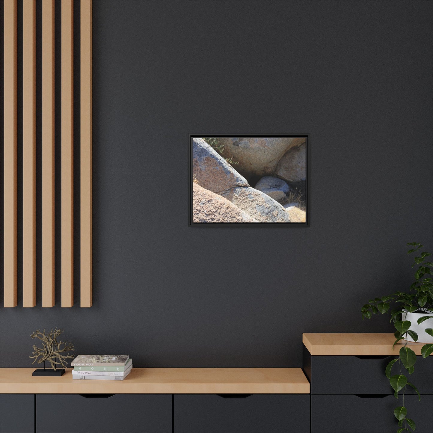 Boulder Shelter - Unique Stretched Canvas Wall Art