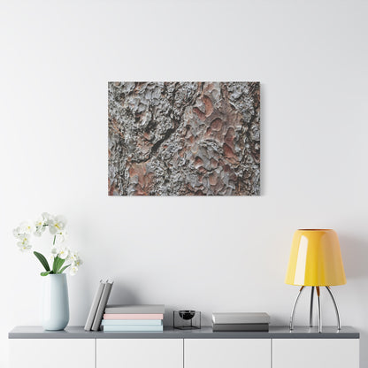 Textured Whispers of Bark - Unique Frameless Canvas Wall Art - Art By Earth