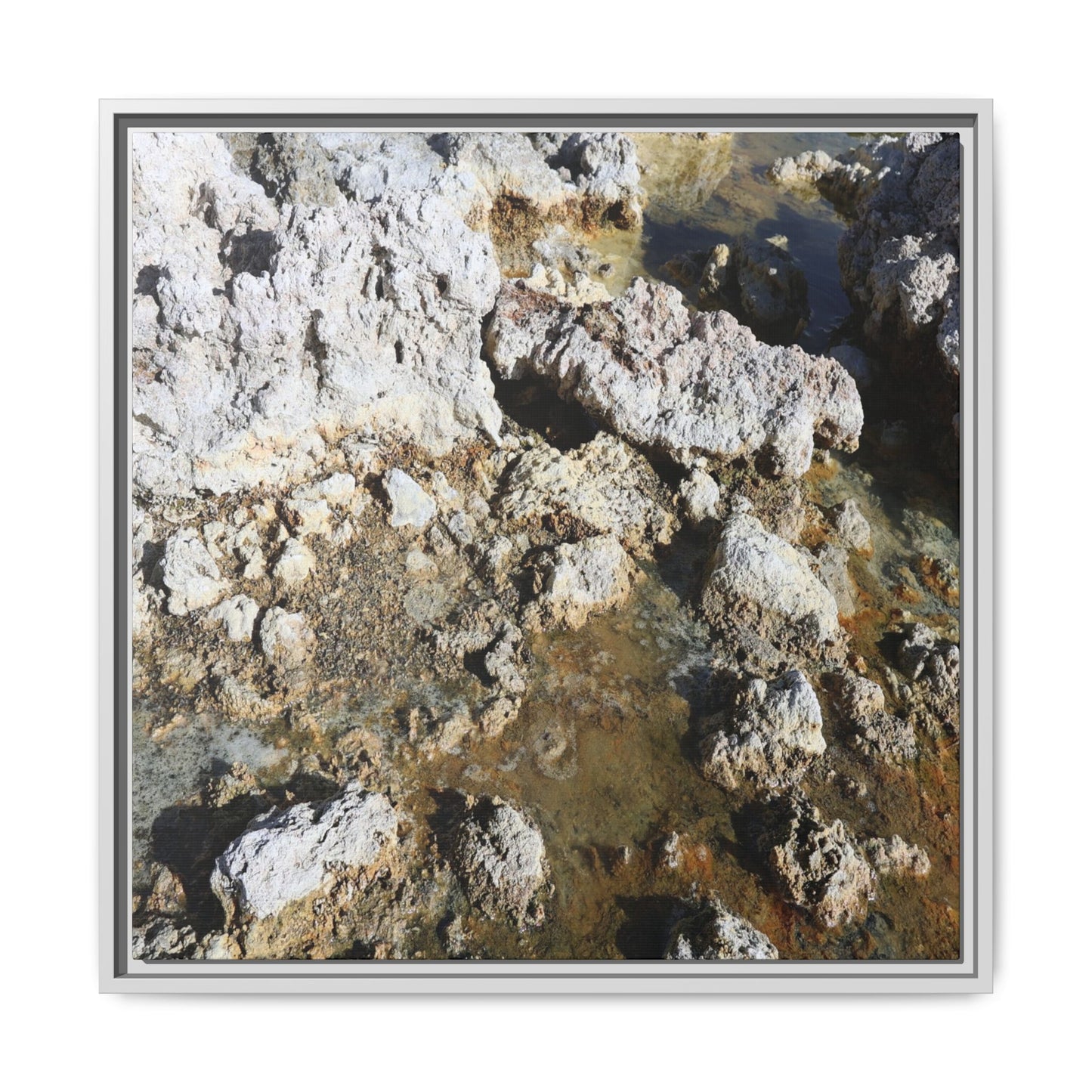 Strata of Silence - Unique Stretched Canvas Wall Art