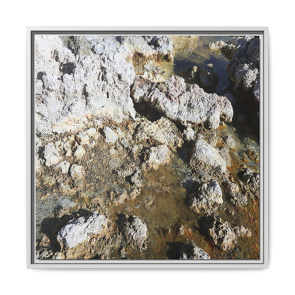 Strata of Silence - Unique Stretched Canvas Wall Art