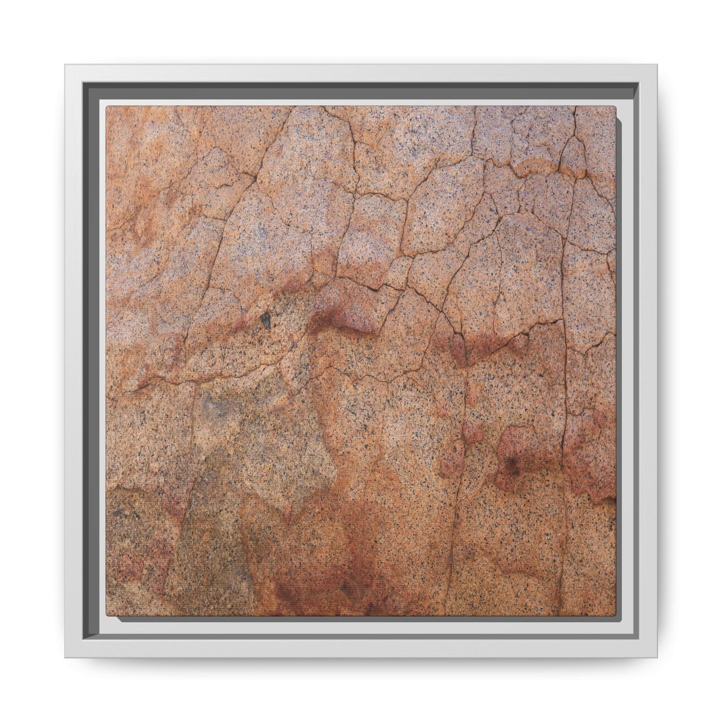 Russet Fissures - Unique Stretched Canvas Wall Art - Art By Earth