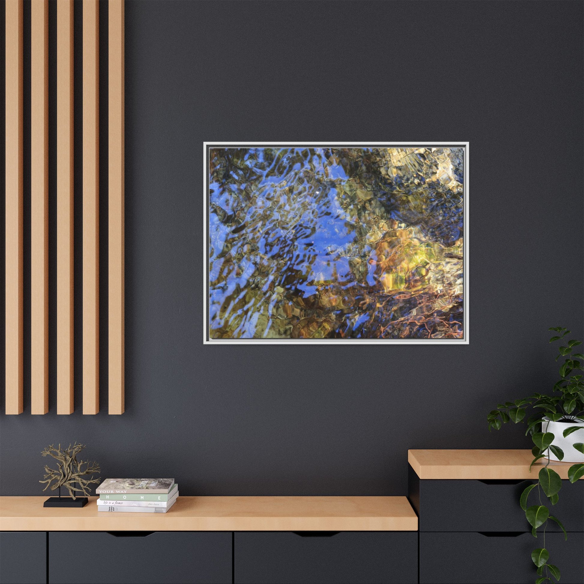 Watery Kaleidoscope - Unique Stretched Canvas Wall Art - Art By Earth
