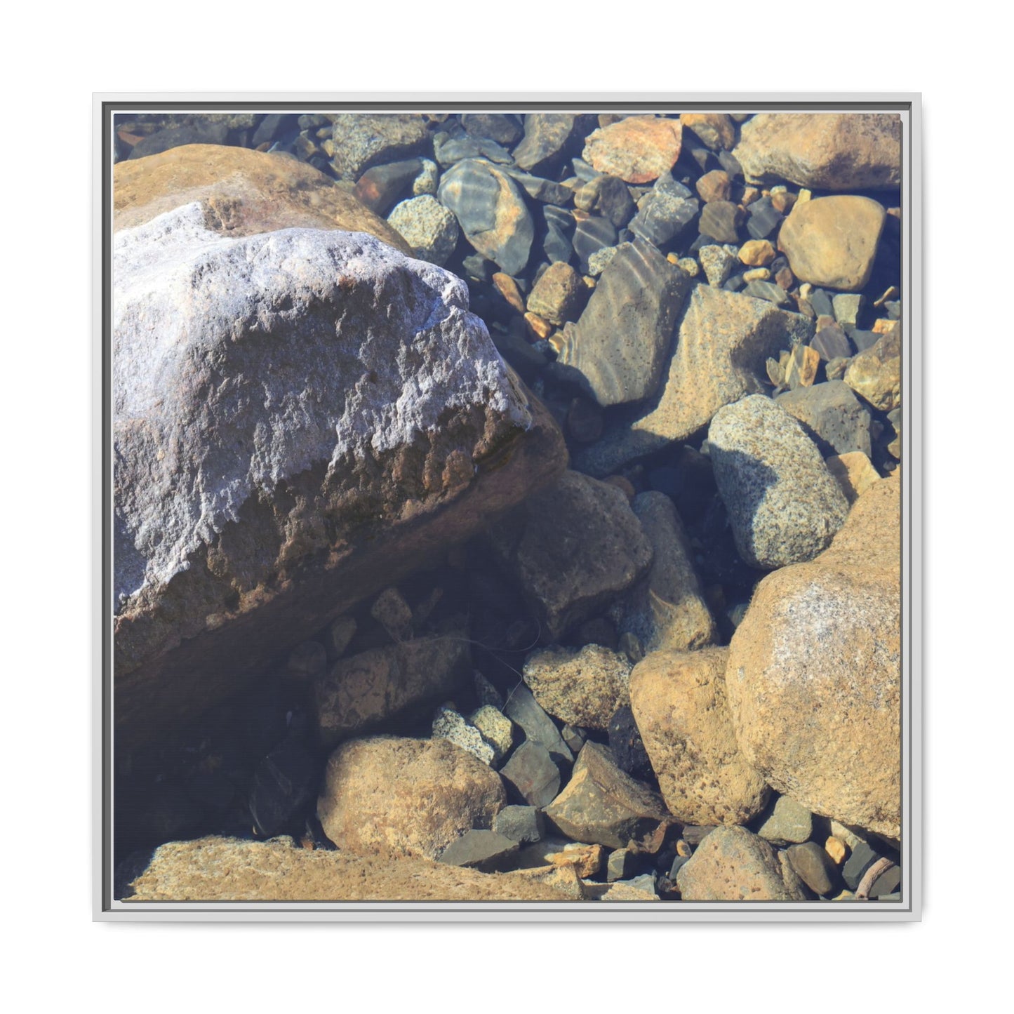 Stone Sanctuary - Unique Stretched Canvas Wall Art