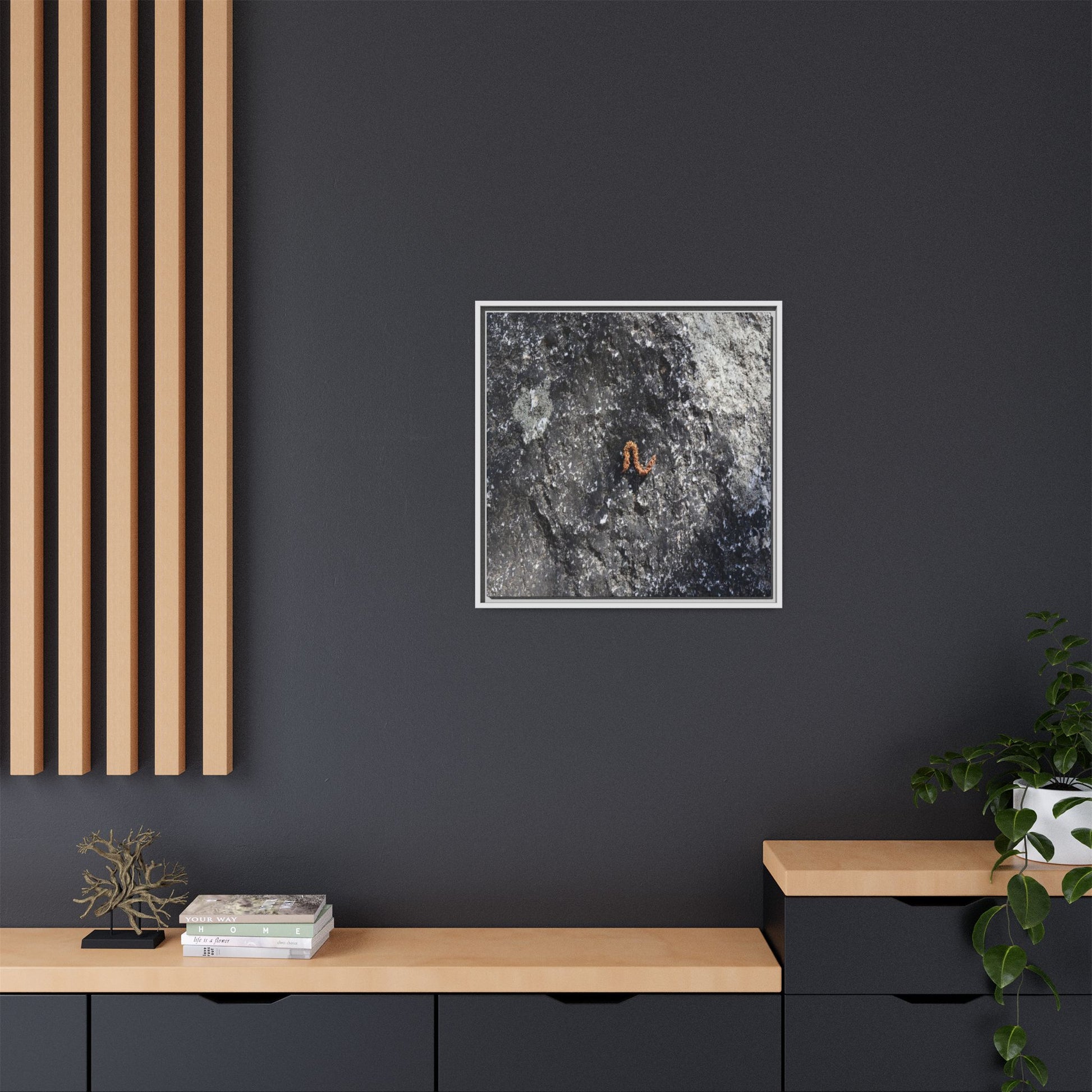 Volcanic Ash and Copper - Unique Stretched Canvas Wall Art - Art By Earth