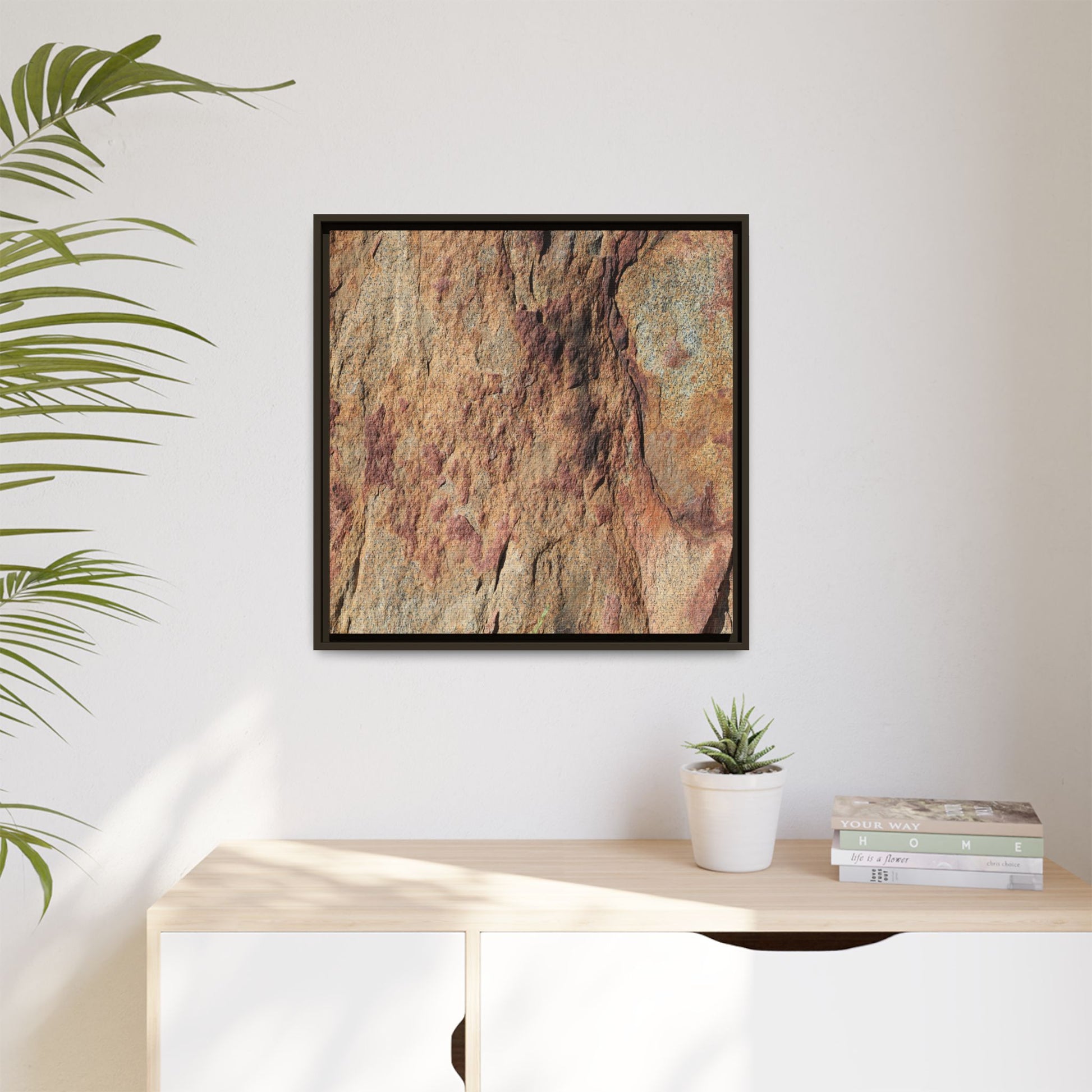 Russet Stone - Unique Stretched Canvas Wall Art - Art By Earth