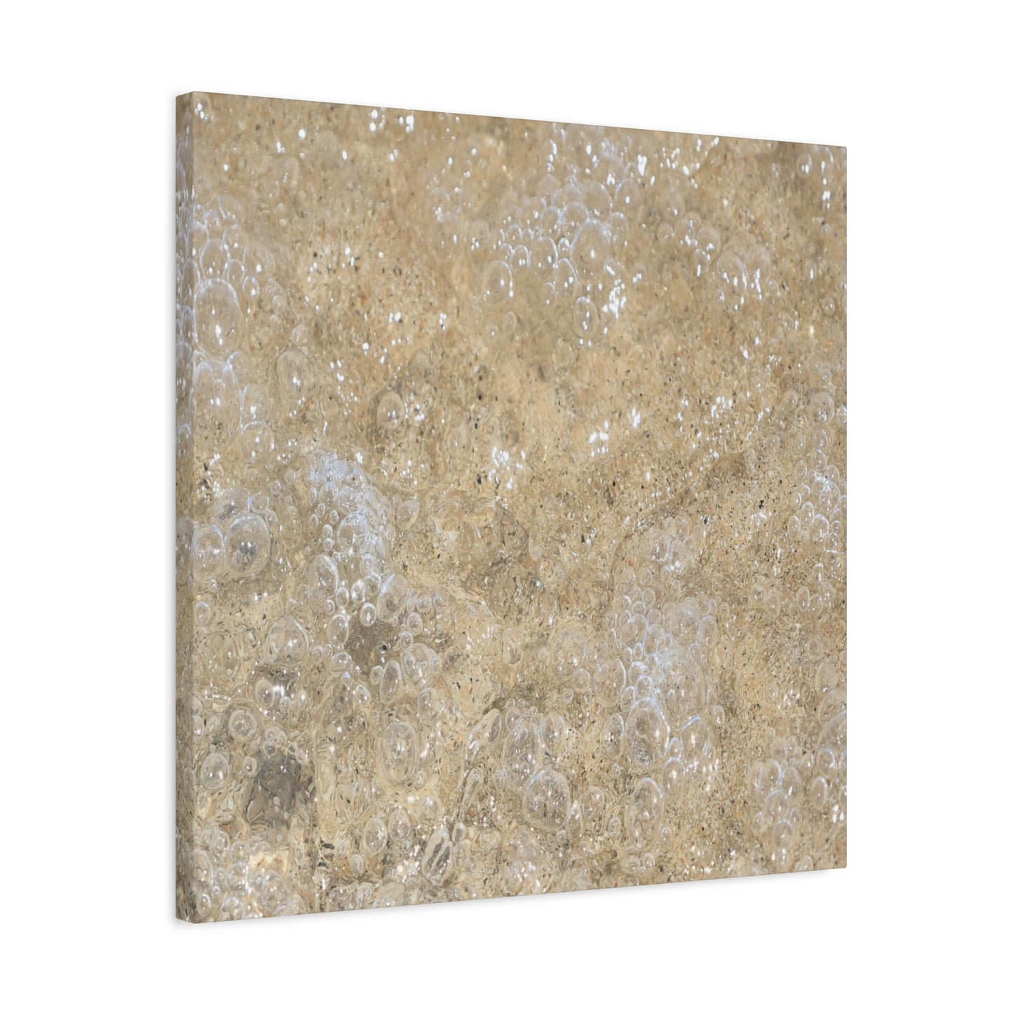 Bubbles in Sand - Unique Frameless Canvas Wall Art - Art By Earth