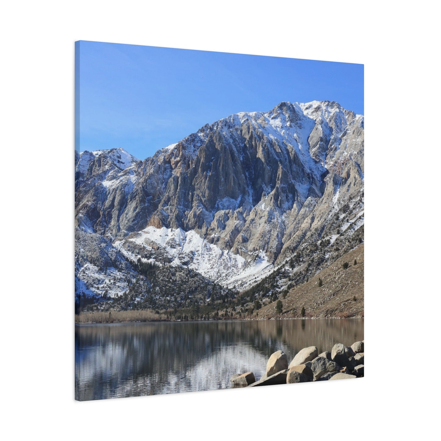 Reflections of Solitude - Unique Frameless Canvas Wall Art